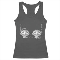 Seashell Bra Racerback Tank Top Mermaid Cute Summer Beach Vacation - Wonder Print Shop