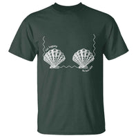 Seashell Bra T Shirt Mermaid Cute Summer Beach Vacation - Wonder Print Shop