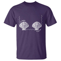 Seashell Bra T Shirt Mermaid Cute Summer Beach Vacation - Wonder Print Shop