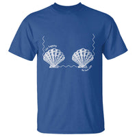 Seashell Bra T Shirt Mermaid Cute Summer Beach Vacation - Wonder Print Shop