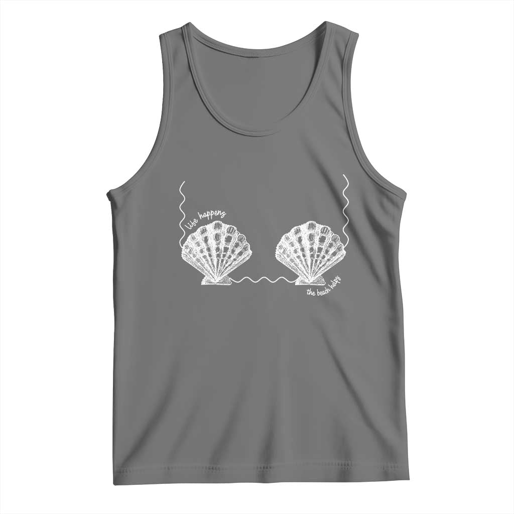 Seashell Bra Tank Top Mermaid Cute Summer Beach Vacation - Wonder Print Shop