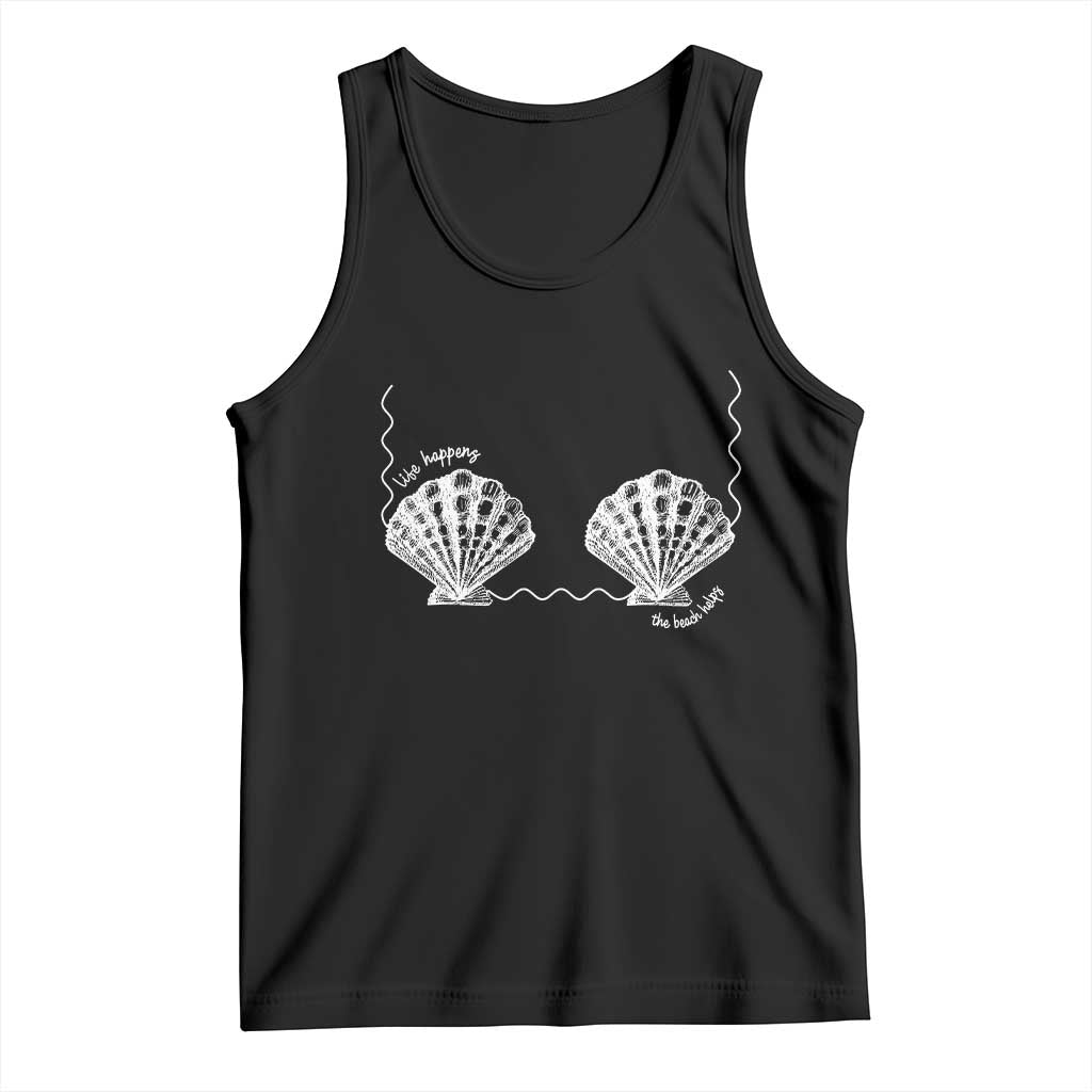 Seashell Bra Tank Top Mermaid Cute Summer Beach Vacation - Wonder Print Shop