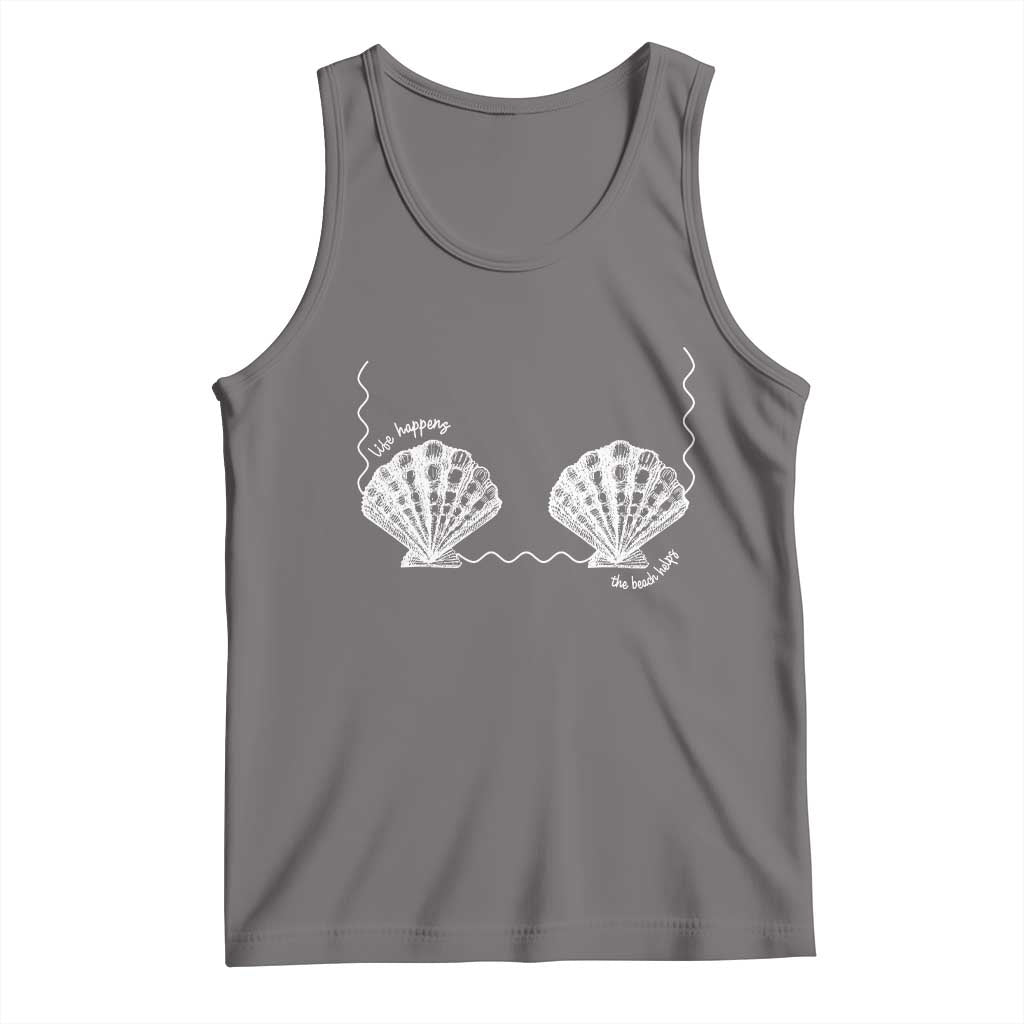Seashell Bra Tank Top Mermaid Cute Summer Beach Vacation - Wonder Print Shop