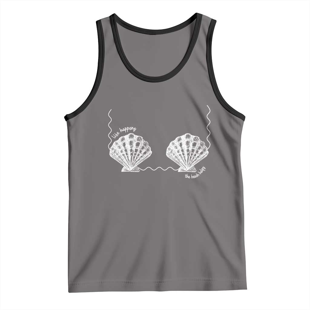 Seashell Bra Tank Top Mermaid Cute Summer Beach Vacation - Wonder Print Shop