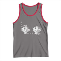 Seashell Bra Tank Top Mermaid Cute Summer Beach Vacation - Wonder Print Shop