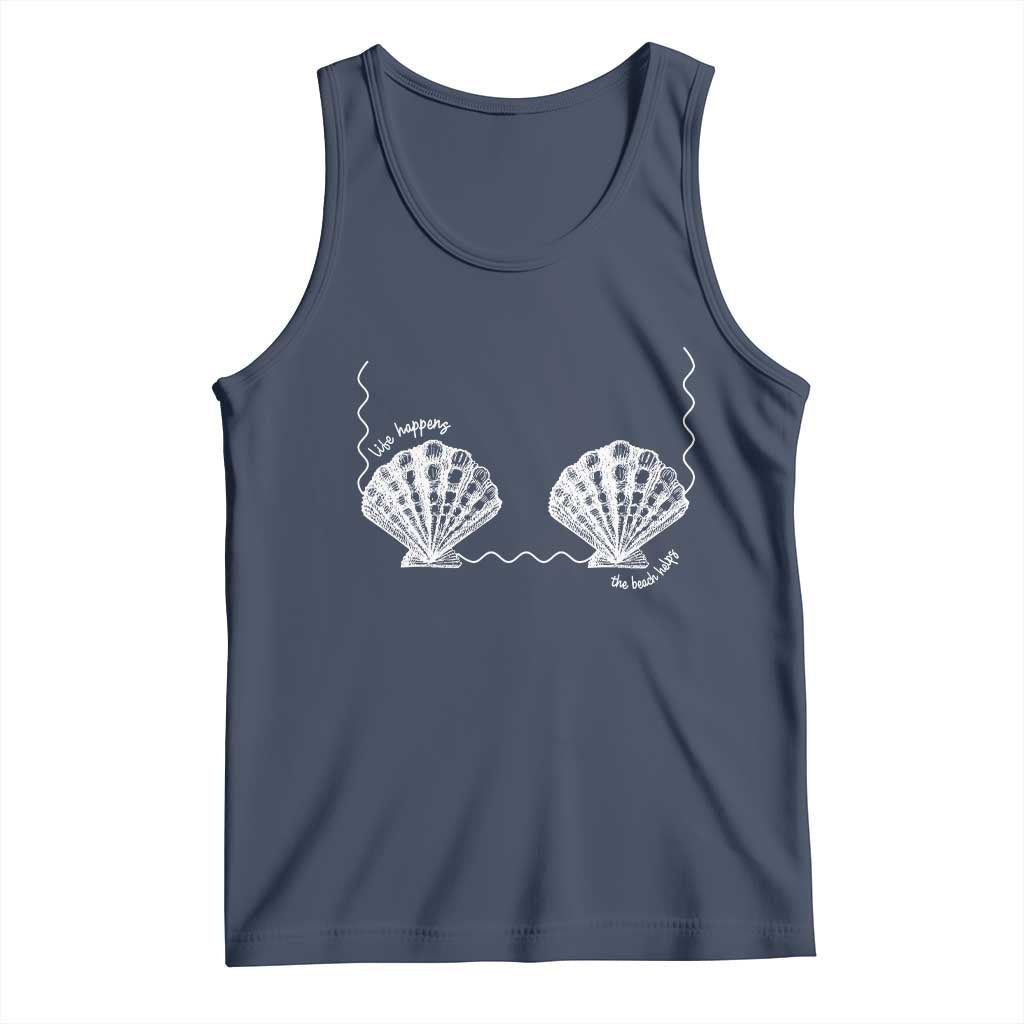 Seashell Bra Tank Top Mermaid Cute Summer Beach Vacation - Wonder Print Shop