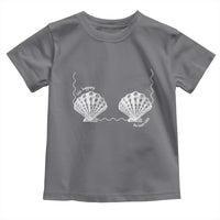 Seashell Bra Toddler T Shirt Mermaid Cute Summer Beach Vacation - Wonder Print Shop