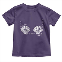 Seashell Bra Toddler T Shirt Mermaid Cute Summer Beach Vacation - Wonder Print Shop