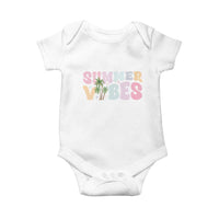 Summer Vibes Baby Onesie Beach Life Gift Distressed Beach Mom - Wonder Print Shop