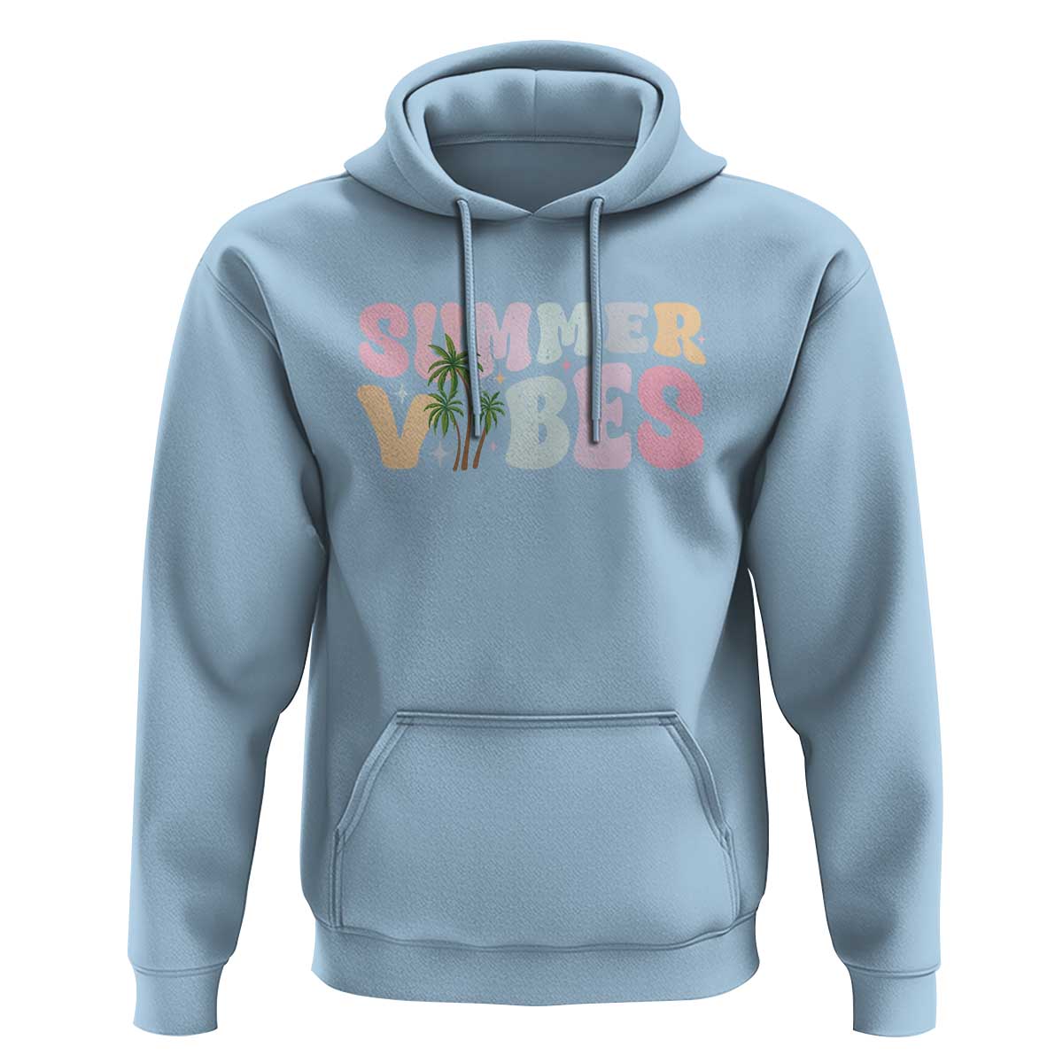 Summer Vibes Hoodie Beach Life Gift Distressed Beach Mom - Wonder Print Shop