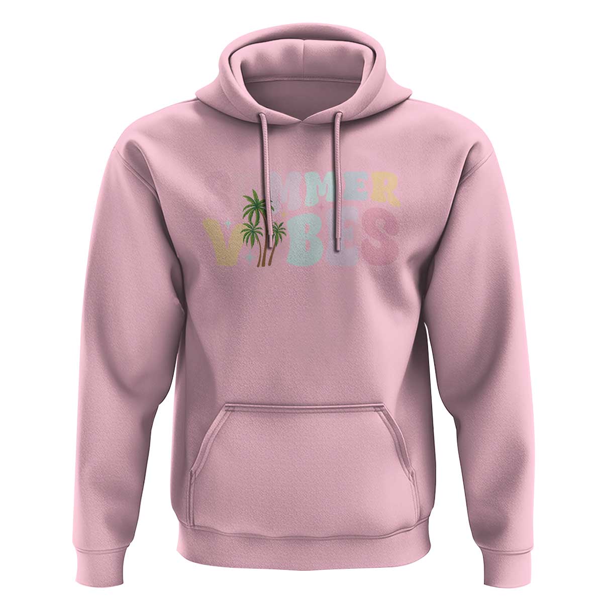 Summer Vibes Hoodie Beach Life Gift Distressed Beach Mom - Wonder Print Shop