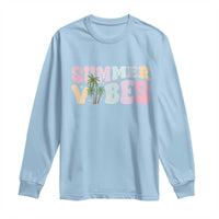 Summer Vibes Long Sleeve Shirt Beach Life Gift Distressed Beach Mom - Wonder Print Shop