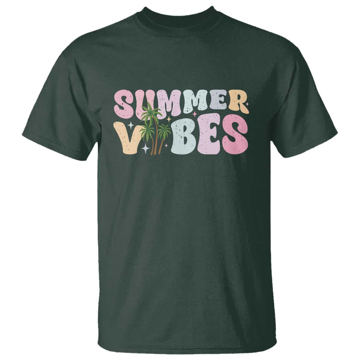Summer Vibes T Shirt Beach Life Gift Distressed Beach Mom - Wonder Print Shop