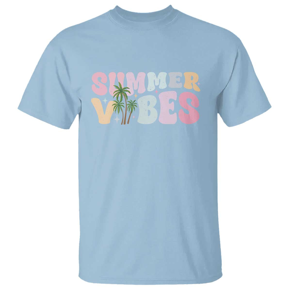 Summer Vibes T Shirt Beach Life Gift Distressed Beach Mom - Wonder Print Shop