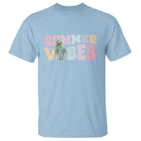 Summer Vibes T Shirt Beach Life Gift Distressed Beach Mom - Wonder Print Shop