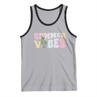 Summer Vibes Tank Top Beach Life Gift Distressed Beach Mom - Wonder Print Shop
