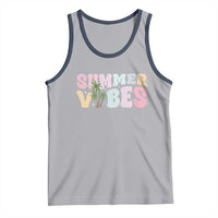 Summer Vibes Tank Top Beach Life Gift Distressed Beach Mom - Wonder Print Shop