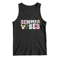 Summer Vibes Tank Top Beach Life Gift Distressed Beach Mom - Wonder Print Shop