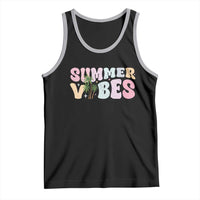 Summer Vibes Tank Top Beach Life Gift Distressed Beach Mom - Wonder Print Shop
