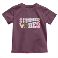 Summer Vibes Toddler T Shirt Beach Life Gift Distressed Beach Mom - Wonder Print Shop