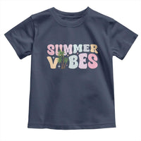 Summer Vibes Toddler T Shirt Beach Life Gift Distressed Beach Mom - Wonder Print Shop