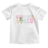 Summer Vibes Toddler T Shirt Beach Life Gift Distressed Beach Mom - Wonder Print Shop