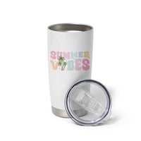 Summer Vibes Tumbler Cup Beach Life Gift Distressed Beach Mom - Wonder Print Shop