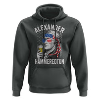 Funny Hamilton Drinking Hoodie Alexander Hammeredton 4th of July Beer Merica Flag - Wonder Print Shop