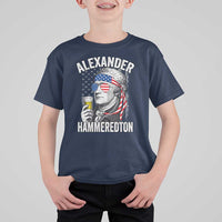 Funny Hamilton Drinking T Shirt For Kid Alexander Hammeredton 4th of July Beer Merica Flag - Wonder Print Shop