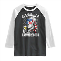 Funny Hamilton Drinking Raglan Shirt Alexander Hammeredton 4th of July Beer Merica Flag - Wonder Print Shop