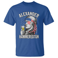 Funny Hamilton Drinking T Shirt Alexander Hammeredton 4th of July Beer Merica Flag - Wonder Print Shop