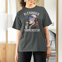 Funny Hamilton Drinking T Shirt For Women Alexander Hammeredton 4th of July Beer Merica Flag - Wonder Print Shop