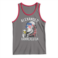 Funny Hamilton Drinking Tank Top Alexander Hammeredton 4th of July Beer Merica Flag - Wonder Print Shop
