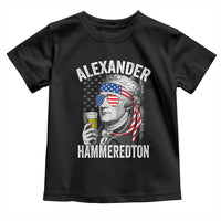 Funny Hamilton Drinking Toddler T Shirt Alexander Hammeredton 4th of July Beer Merica Flag - Wonder Print Shop