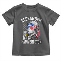 Funny Hamilton Drinking Toddler T Shirt Alexander Hammeredton 4th of July Beer Merica Flag - Wonder Print Shop
