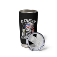 Funny Hamilton Drinking Tumbler Cup Alexander Hammeredton 4th of July Beer Merica Flag - Wonder Print Shop