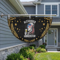 Funny Hamilton Drinking Patriotic Fan Flag Alexander Hammeredton 4th of July Beer Merica Flag