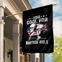 Too Cool For British Rule Garden Flag USA American Flag 4th of July - Wonder Print Shop