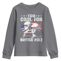 Too Cool For British Rule Youth Sweatshirt USA American Flag 4th of July - Wonder Print Shop