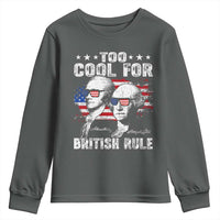 Too Cool For British Rule Youth Sweatshirt USA American Flag 4th of July - Wonder Print Shop