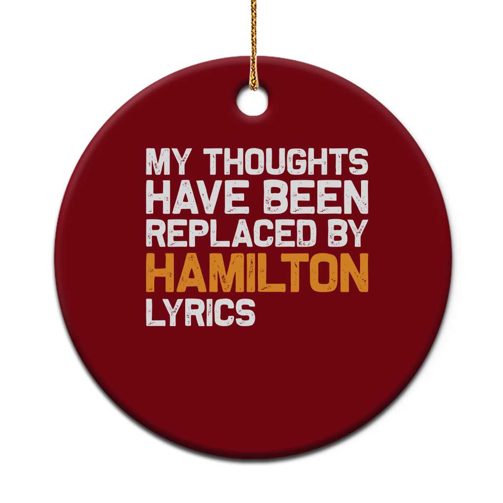 Alexander Hamilton Ceramic Ornament American Musical Gift - Wonder Print Shop