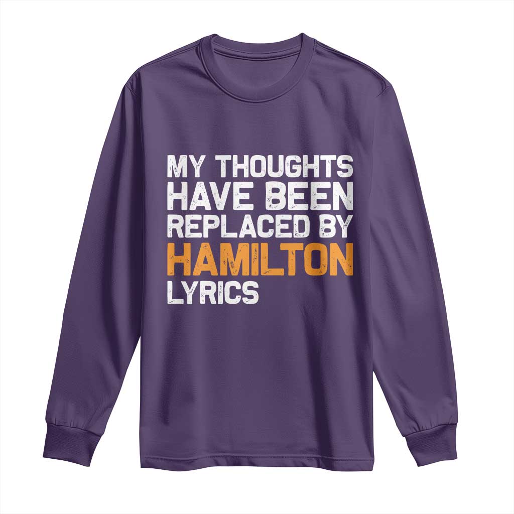 Alexander Hamilton Long Sleeve Shirt American Musical Gift - Wonder Print Shop