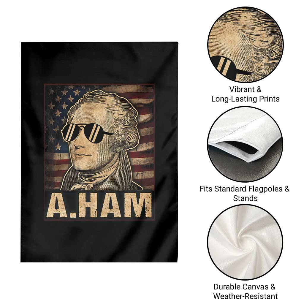 Alexander Hamilton Garden Flag Vintage American Flag - Wonder Print Shop