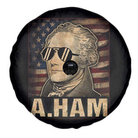 Alexander Hamilton Spare Tire Cover Vintage American Flag - Wonder Print Shop
