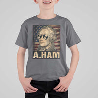 Alexander Hamilton T Shirt For Kid Vintage American Flag - Wonder Print Shop