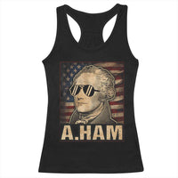 Alexander Hamilton Racerback Tank Top Vintage American Flag - Wonder Print Shop