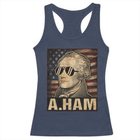 Alexander Hamilton Racerback Tank Top Vintage American Flag - Wonder Print Shop