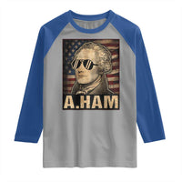 Alexander Hamilton Raglan Shirt Vintage American Flag - Wonder Print Shop