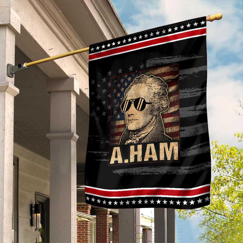 Alexander Hamilton Garden Flag Vintage American Flag