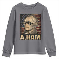 Alexander Hamilton Youth Sweatshirt Vintage American Flag - Wonder Print Shop